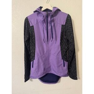 The North Face Womens Purple Full Zip‎ Hooded Jacket Pullover Top S